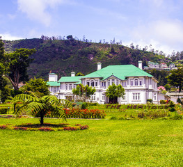 old english colonial style hotel