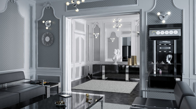 Modern design in a classical architecture