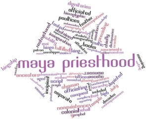 Word cloud for Maya priesthood