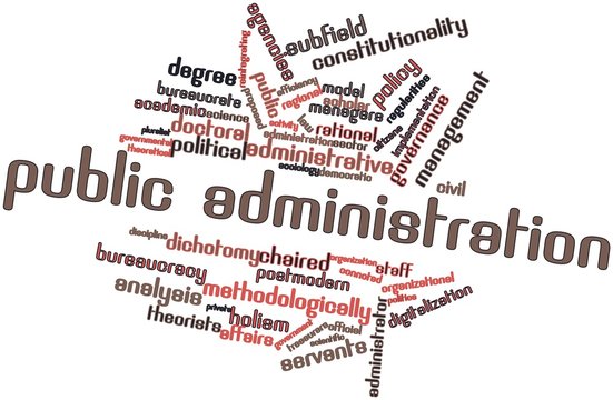 Word cloud for Public administration