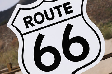 Signe de la route 66, États-Unis