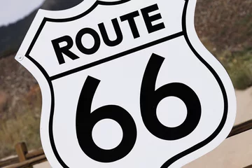 Papier Peint photo Lavable Route 66 Signe de la route 66, États-Unis