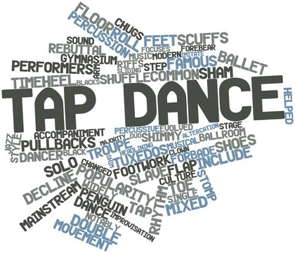 Word cloud for Tap dance