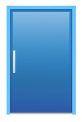 A blue door