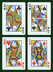 Playing cards - Queen