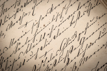 vintage ink handwriting. paper background