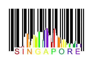 singapore  barcode,  vectorsingapore  barcode,  vector