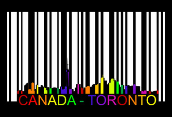 canada toronto barcode,  vector