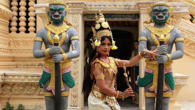 Apsara Dancer seductive supernatural female in asian mythology