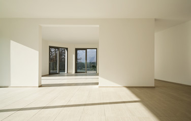 Fototapeta premium modern architecture, new empty apartment
