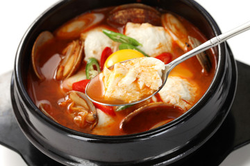 sundubu jjigae, korean soft tofu stew