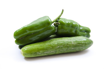 Paprika und Gurke