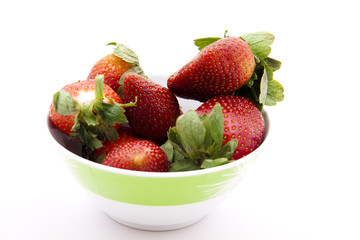 Erdbeeren in der Schüssel