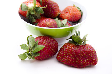 Erdbeeren in der Schüssel