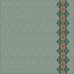 Ornamental stripe on seamless pattern background. Abstract desig