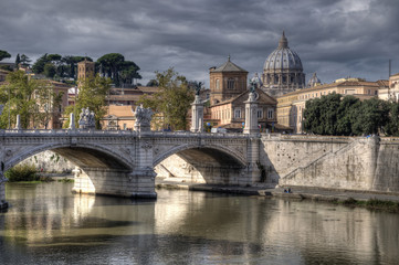 Obraz premium Cavour Bridge, Rome, Italy