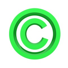 Obraz premium Copyright Symbol