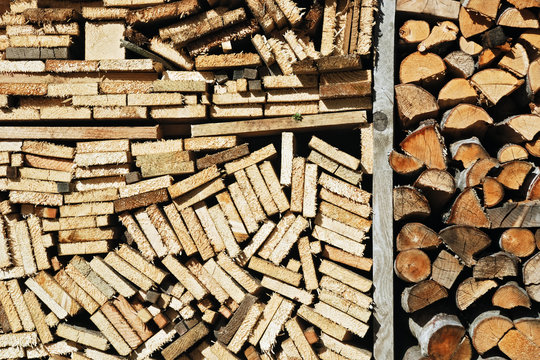 Brennholz Anz&uuml;ndholz Stapel
