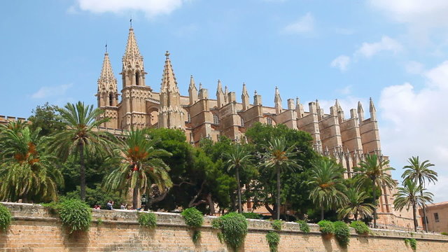 Cathedral La Seu in Palma de Mallorca, Mallorca Island, Spain