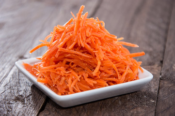 Small Plate with Carrot Salad
