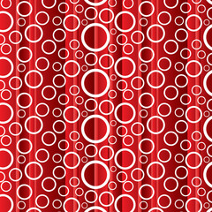 White circles on a red lines background