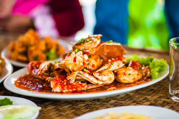 Asian food-spicy crab