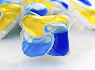 dishwasher soap of last generation, with four components