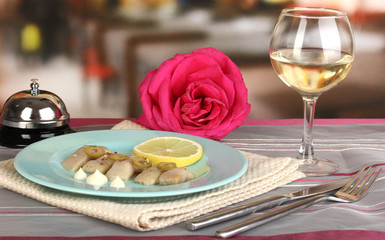 Dish of herring