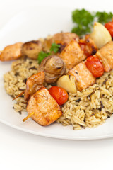 Salmon kebab