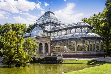 Foto op Plexiglas Crystal Palace in het Retiro-park, Madrid, Spanje © mrks_v