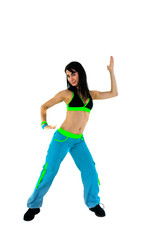 Young instructor girl