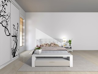 modern bedroom interior