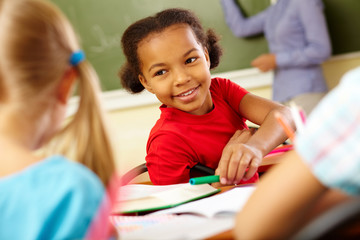 Happy pupil
