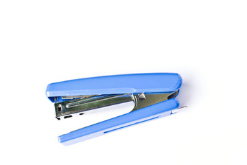 Stapler on white background