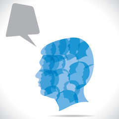 men thinking stock vector