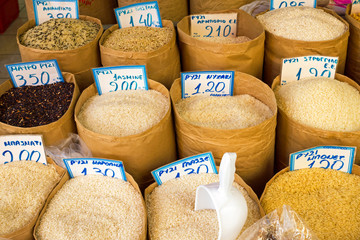 Different kinds of rice