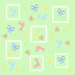 baby feet illustration
