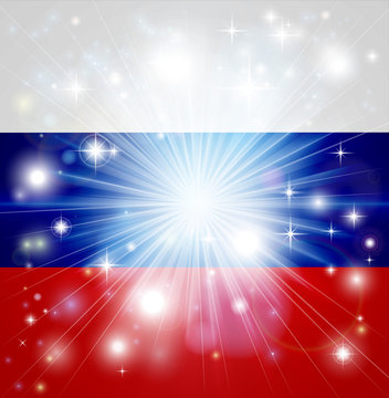 Russian flag background