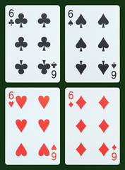 Playing cards - Six