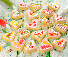 Cookies in the shape of heart