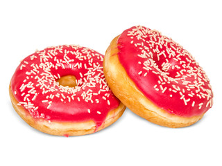 Donut isolated on white background