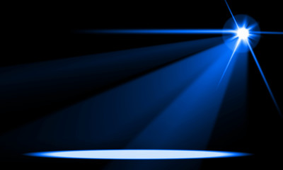 Stage lights. illustration.