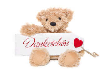 Ein Bär sagt Dankeschön