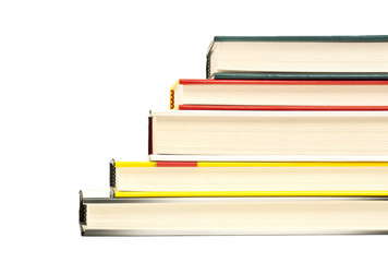 Book pile up stair ladder shape, Green Read (Brown) Paper