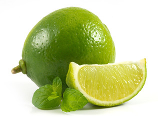 limes with mint