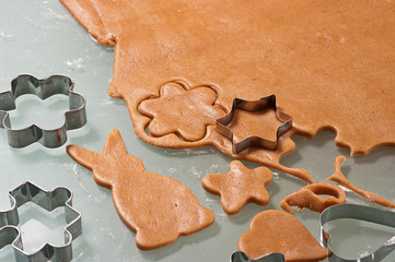Baking Gingerbread Cookies