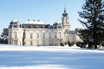 Detail from the Festetics castle in Keszthely, Hungary