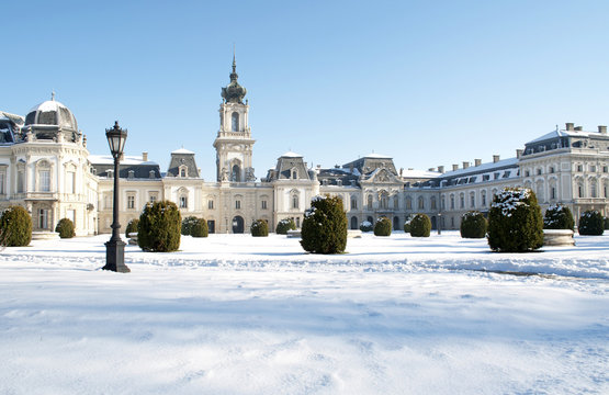 Detail from the Festetics castle in Keszthely, Hungary