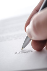Signing a document