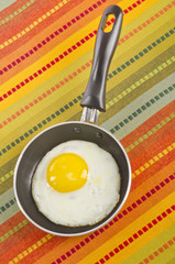 Sunny Side Up Egg in a Small Frying Pan